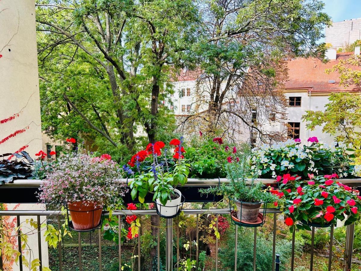 Green Balcony & King Size Bed Prag Exteriör bild